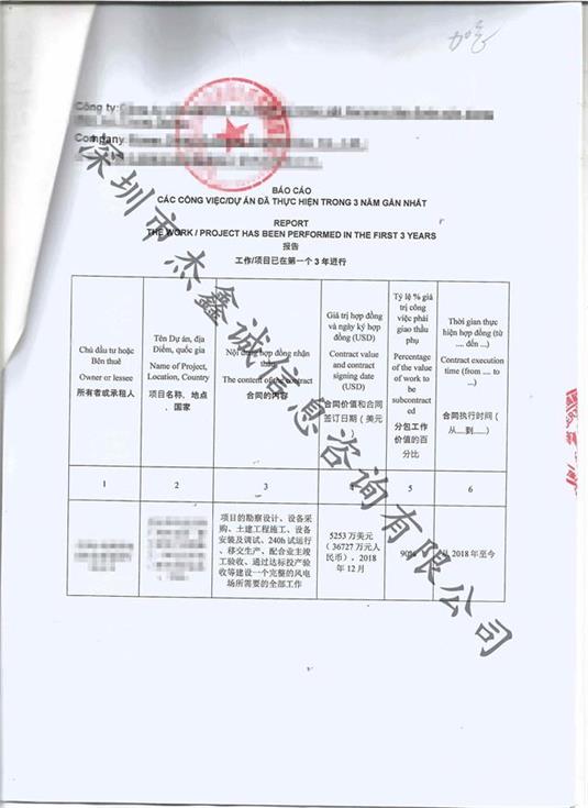 越南领事认证加签项目报告